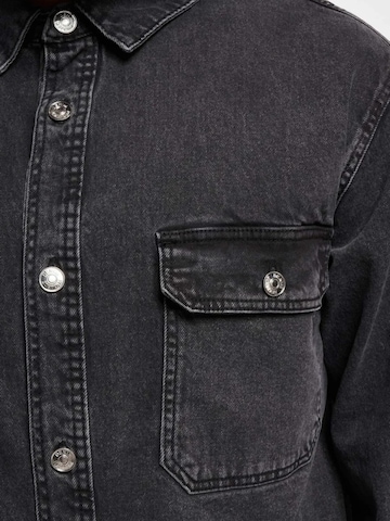 Denim Project Regular fit Button Up Shirt ' DP Worker Denim ' in Black