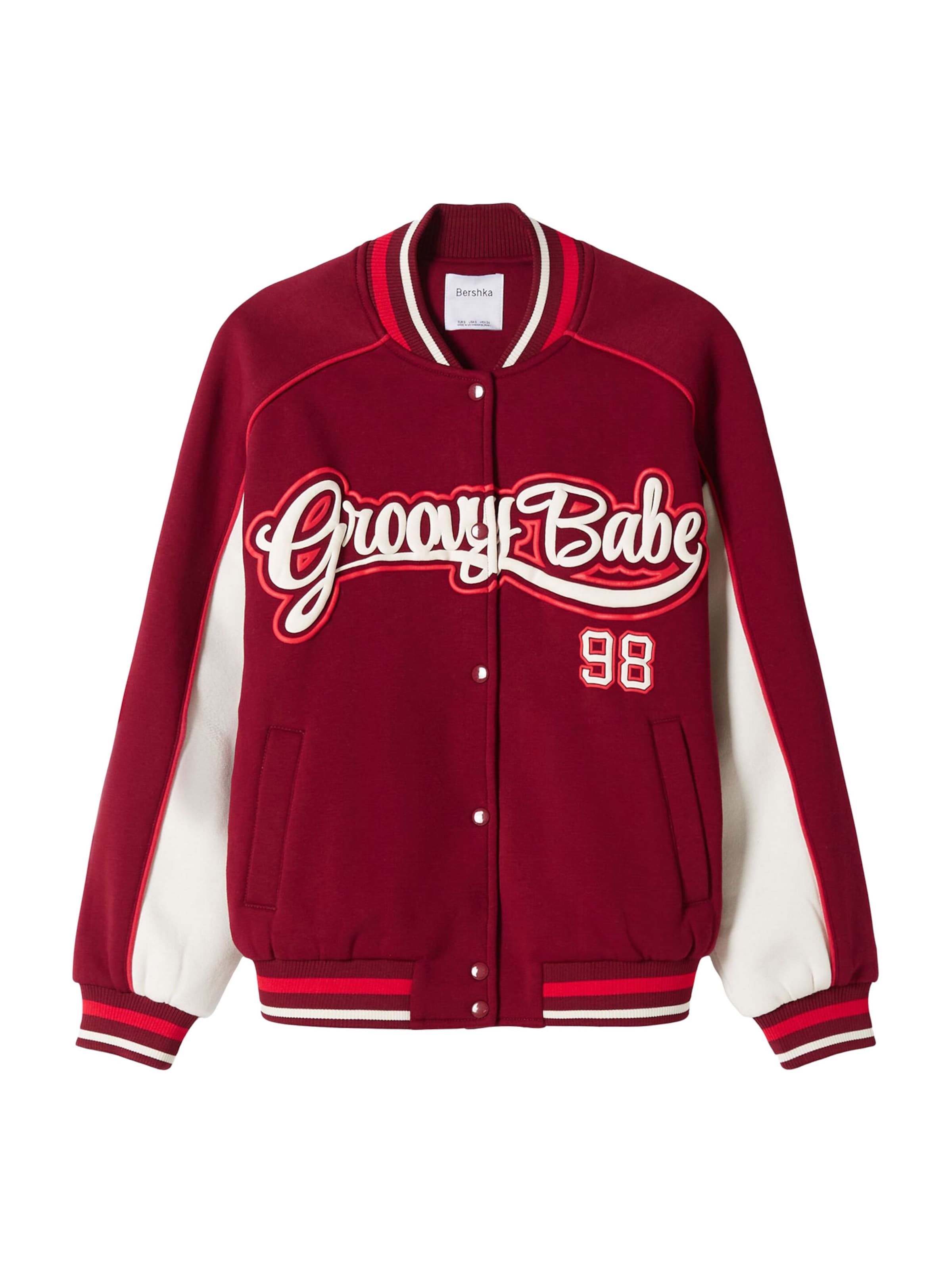 Bershka red jacket sale