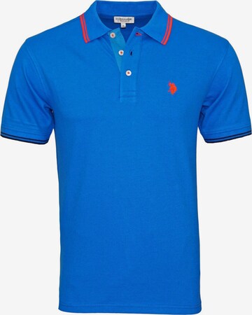 U.S. POLO ASSN. Shirt 'Barney' in Blauw: voorkant