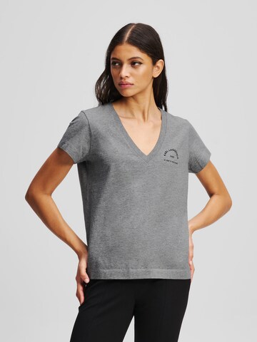 Karl Lagerfeld T-Shirt 'Rue St-Guillaume' in Grau: Vorderseite