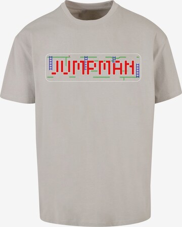 F4NT4STIC Shirt 'Jumpman C64 Retro Gaming SEVENSQUARED' in Grey: front