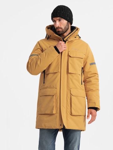 Ombre Winter jacket 'OM-Jalj-0169' in Yellow: front