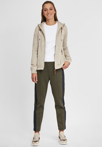 Oxmo Fleece jas 'Thory' in Beige