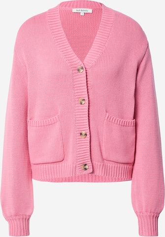 Soft Rebels Knit Cardigan 'Nola' in Pink: front