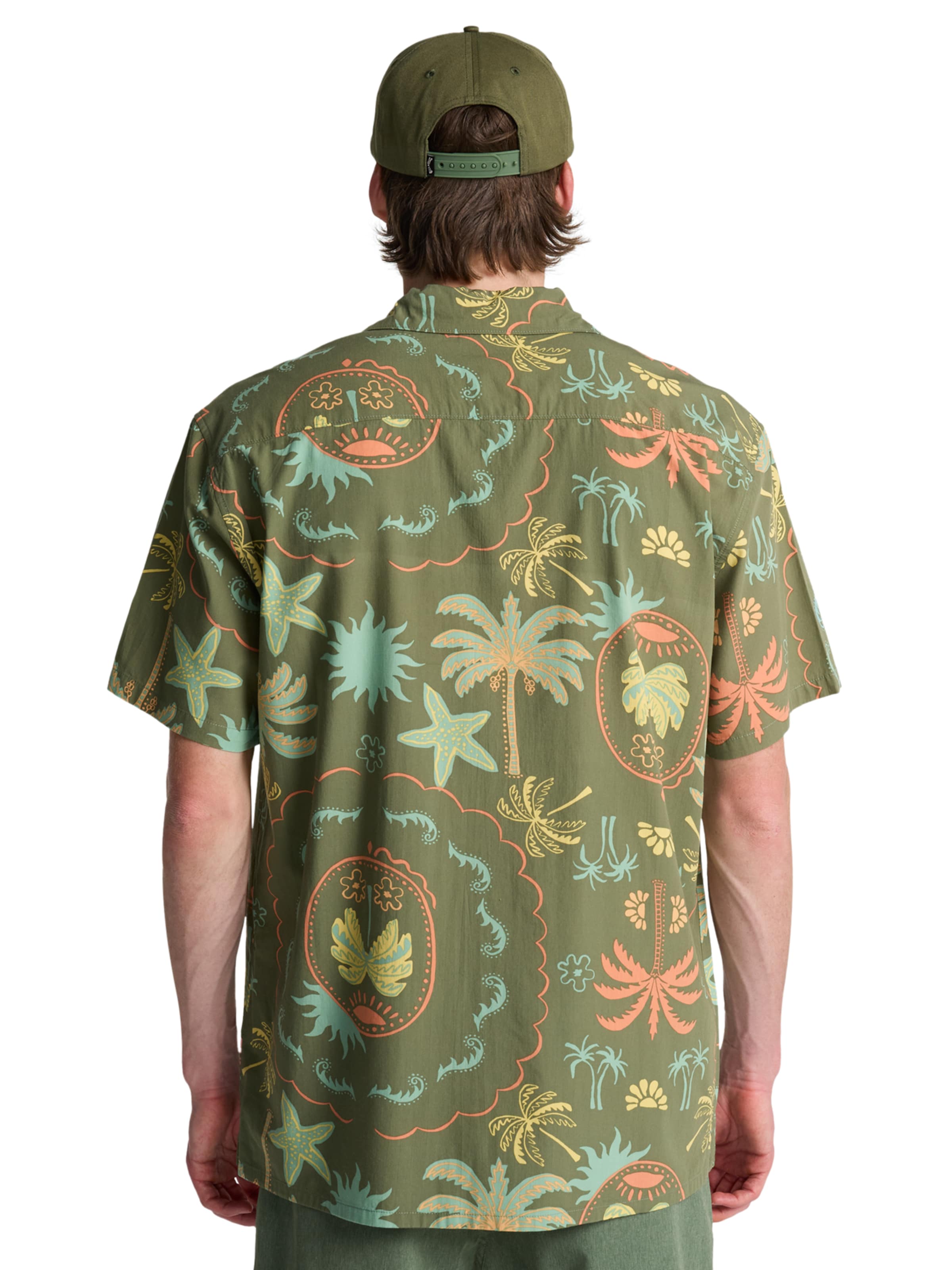 BILLABONG Comfort fit Button Up Shirt 'Vacay' in Green