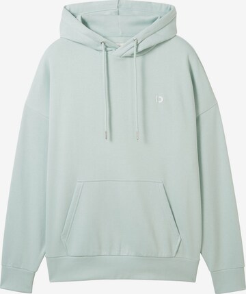 TOM TAILOR DENIM Sweatshirt in Groen: voorkant