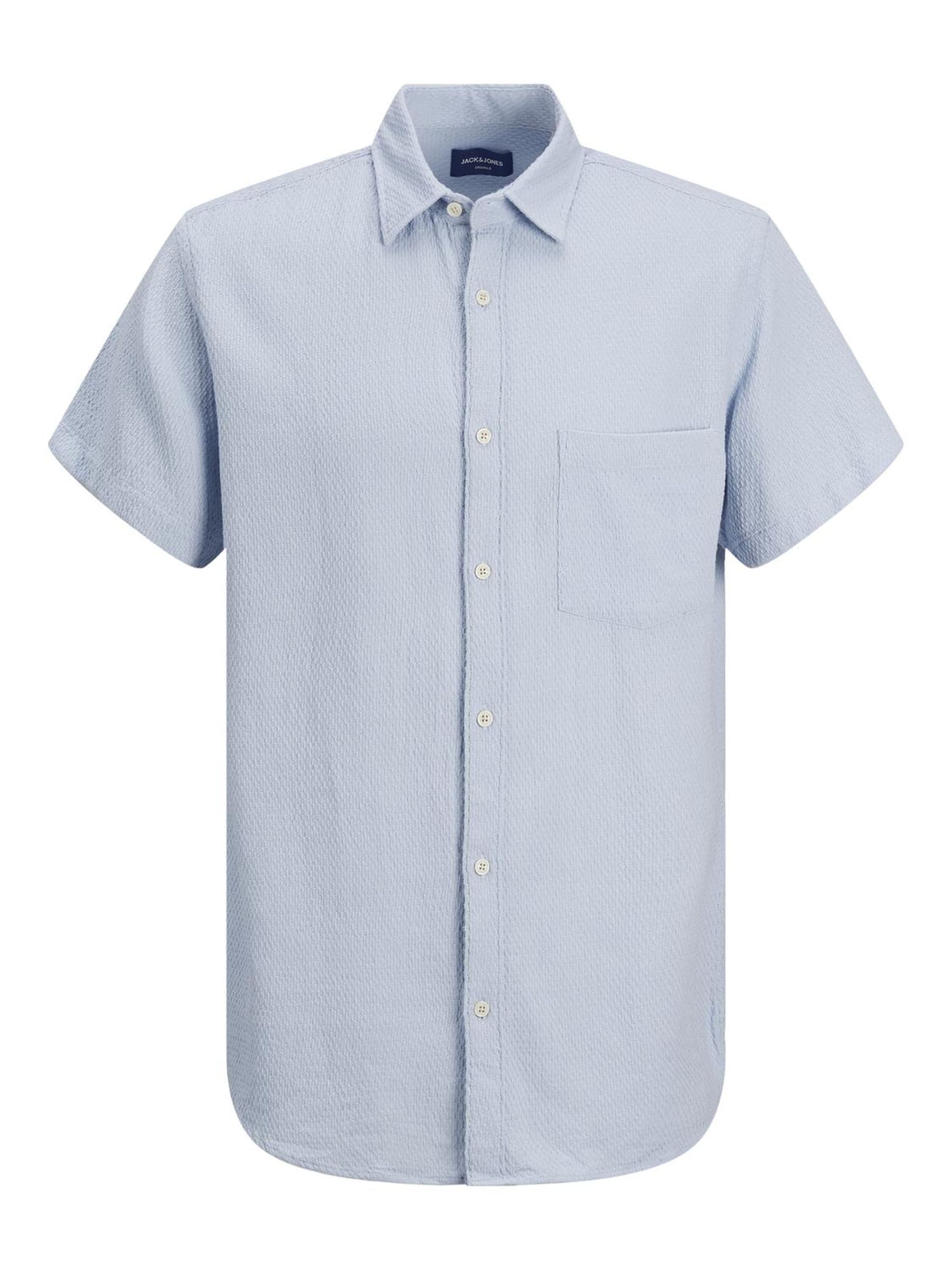 Coupe regular Chemise JACK & JONES en bleu : devant