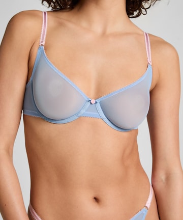Hunkemöller Trójkąt Biustonosz 'Roza' w kolorze niebieski