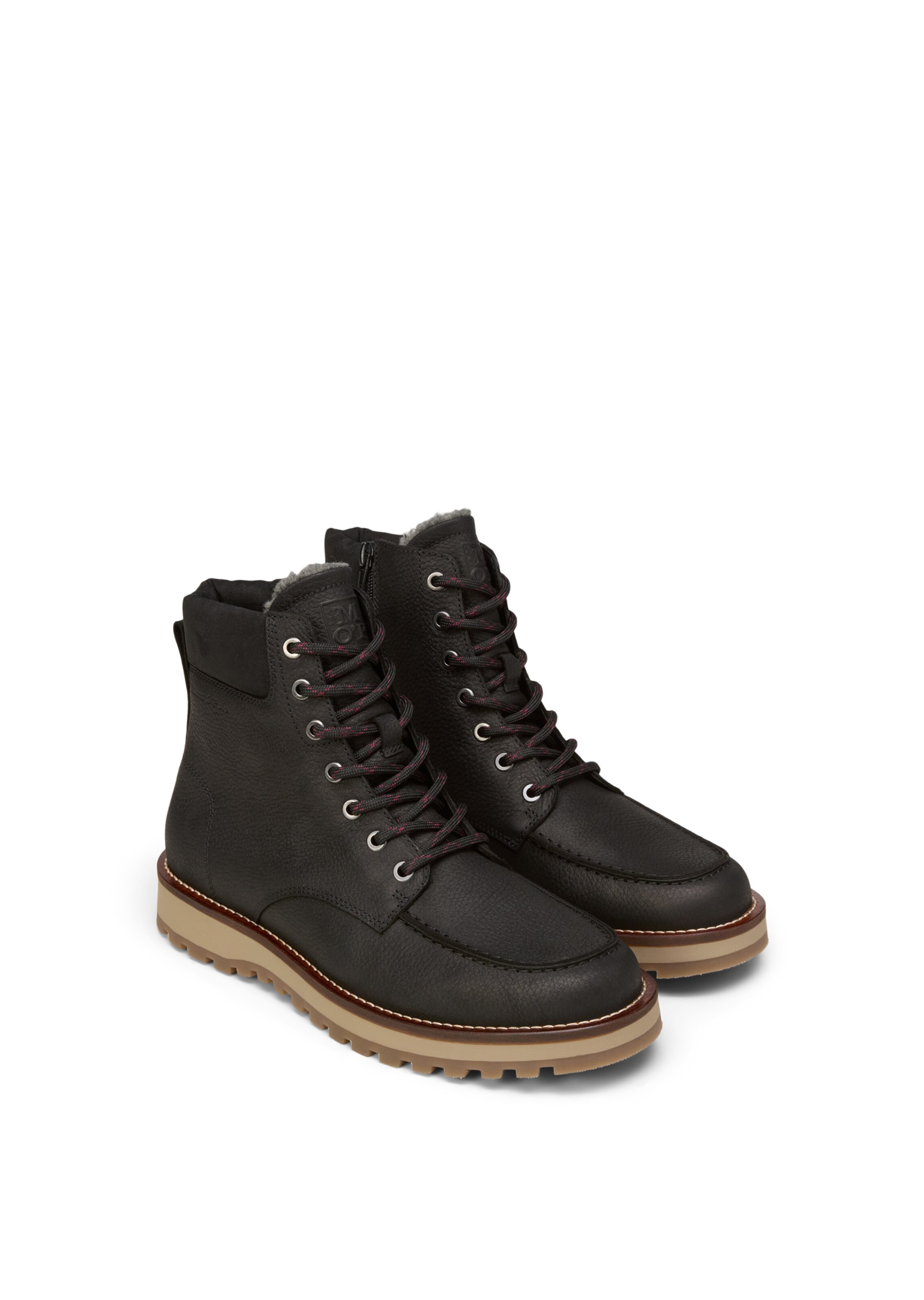 Bottines à lacets 'Jack' Marc O'Polo en noir