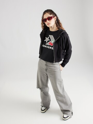 CONVERSE Sweatshirt 'CHERRY STAR' in Zwart