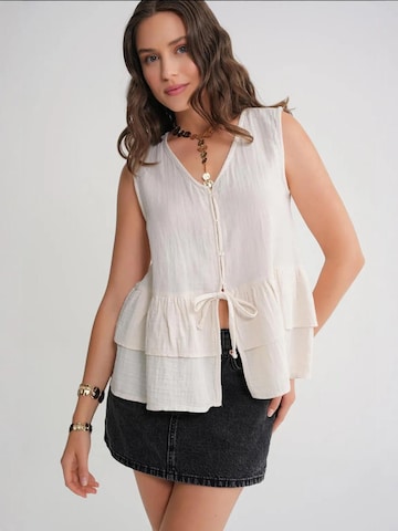 Camicia da donna di MixRay in beige