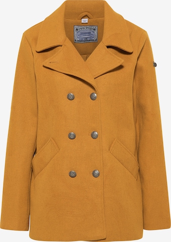 DreiMaster Vintage Between-Seasons Coat in Yellow: front