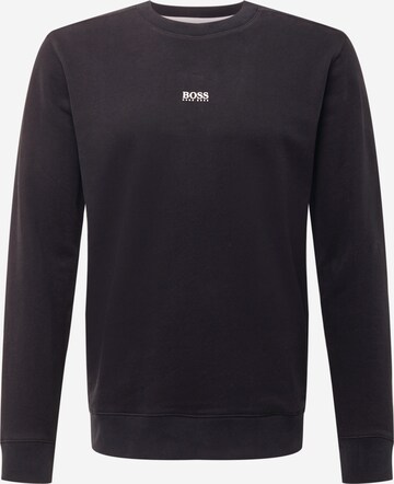 BOSS Orange Sweatshirt 'Weevo' in Black: front