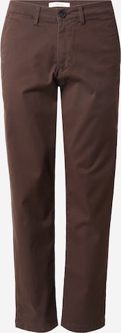 Pantalon chino 'SLHNew Miles' SELECTED en marron : devant