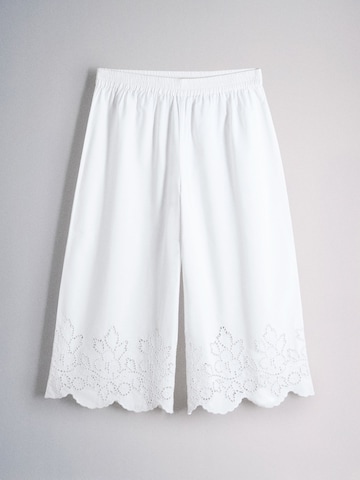 The Set Wide Leg Hose in Braun