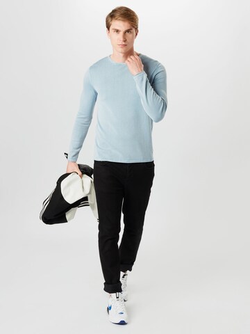 JACK & JONES Regular Fit Pullover 'Leo' in Blau