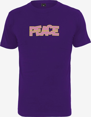 Merchcode Shirt 'Ladies Peace Tee' in Purple: front