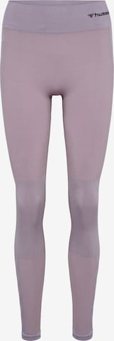 Hummel Skinny Workout Pants in Pink: front