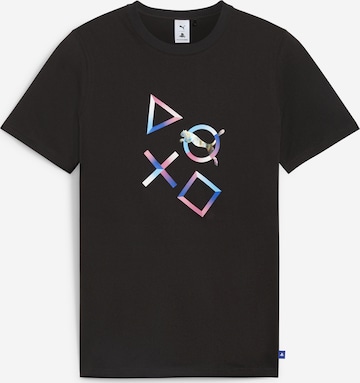 T-Shirt 'PUMA X PLAYSTATION' PUMA en noir : devant