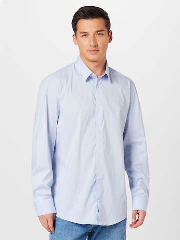 DRYKORN Regular fit Zakelijk overhemd 'LUTO' in Blauw: voorkant
