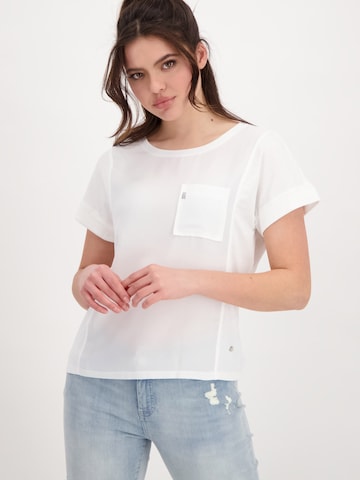 Camicia da donna di monari in bianco: frontale