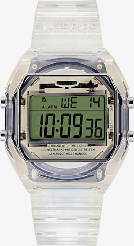 ADIDAS ORIGINALS Digitaal horloge in Wit: voorkant