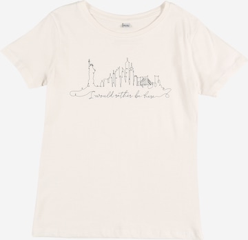 Mister Tee Shirt 'Want To Be Here' in White: front