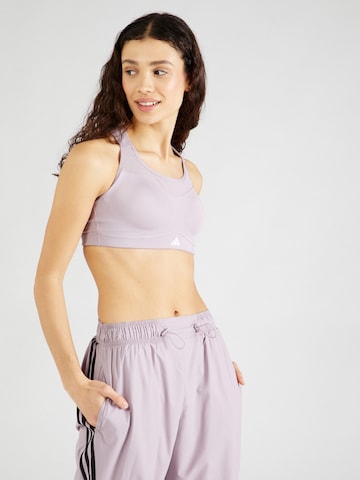 Bustier Soutien-gorge de sport ADIDAS PERFORMANCE en violet : devant