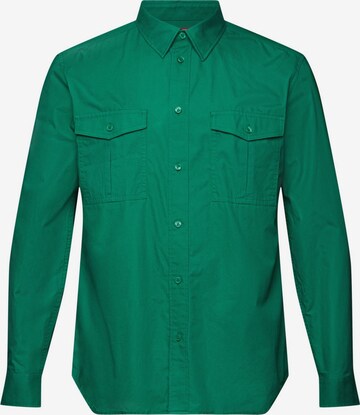 ESPRIT Regular fit Button Up Shirt in Green: front