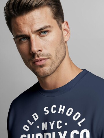 Neverless Sweatshirt 'Oldschool 3'‌‌‌‌‌‌‌‌ in Blau