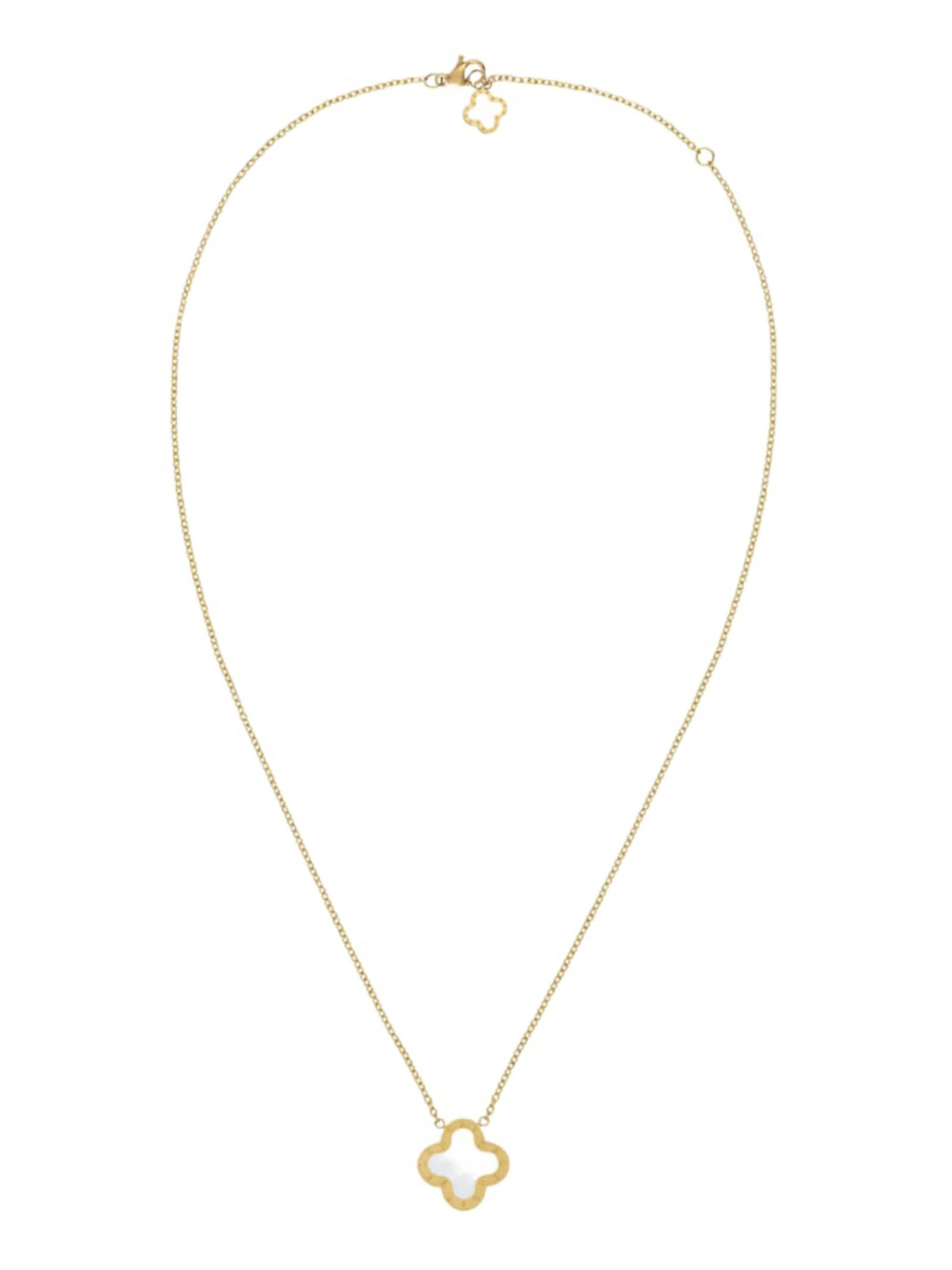 Lenoites Necklace in Gold: front
