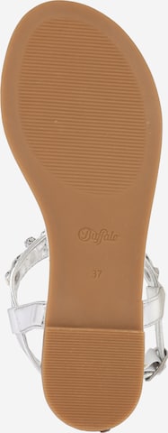 BUFFALO T-Bar Sandals 'Rhonda' in Silver