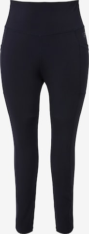 Ulla Popken Leggings in Blauw: voorkant