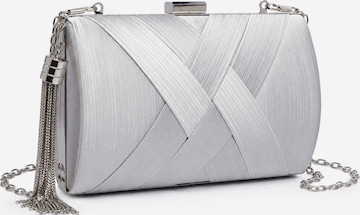 COLLEZIONE ALESSANDRO Clutch 'Sydney' in Silber: Vorderseite