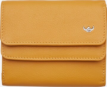 GOLDEN HEAD Wallet 'Madrid' in Yellow: front