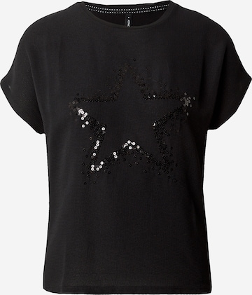 T-shirt 'LOUISA' ONLY en noir : devant