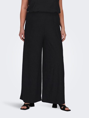 ONLY Carmakoma Wide leg Trousers 'CARREINA' in Black: front