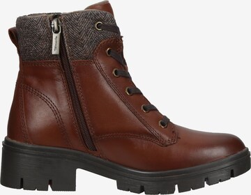 TAMARIS Lace-Up Ankle Boots in Brown