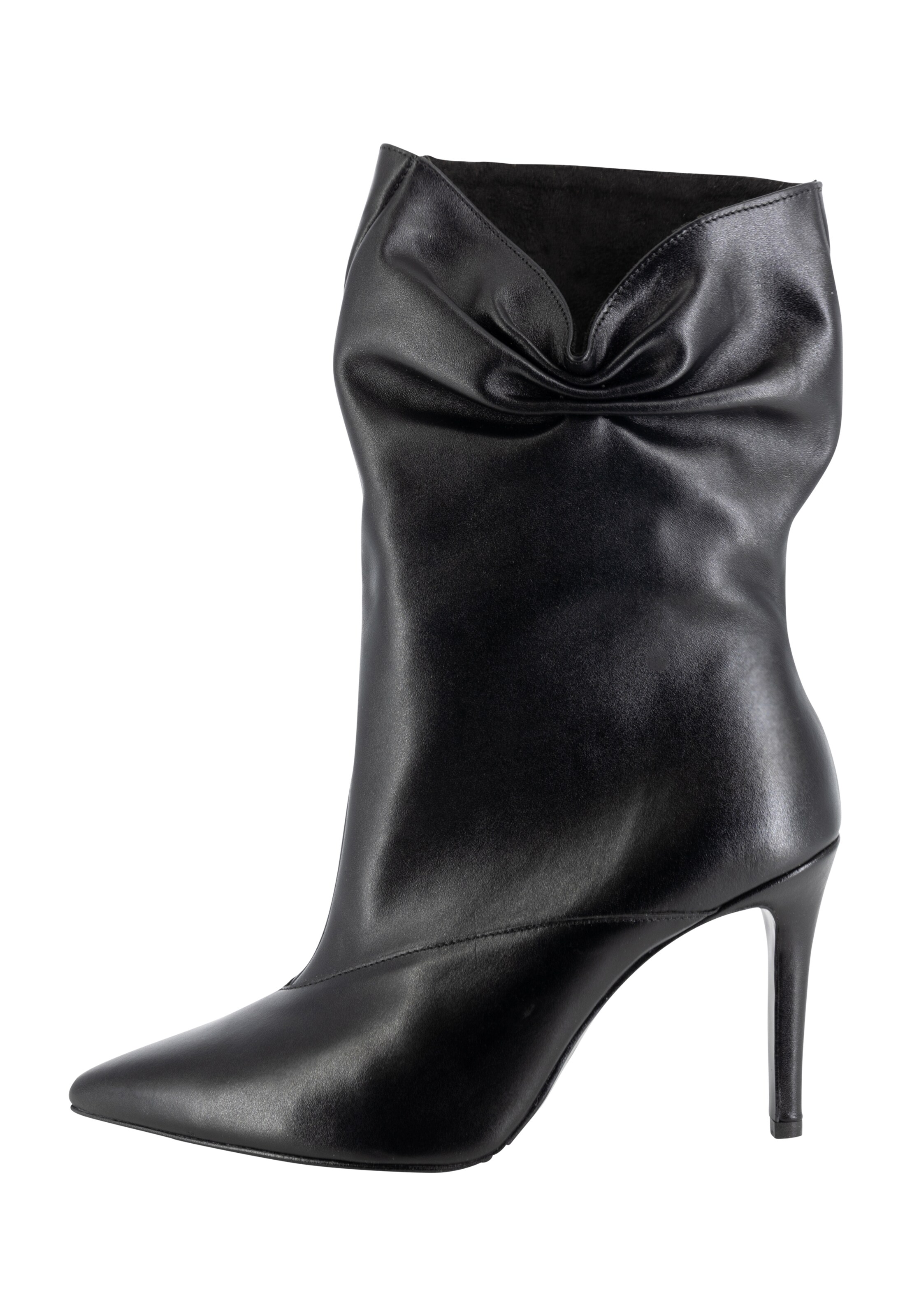 Stivaletto di faina in nero: frontale