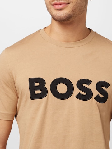 BOSS Black - Camiseta 'Tiburt' en beige