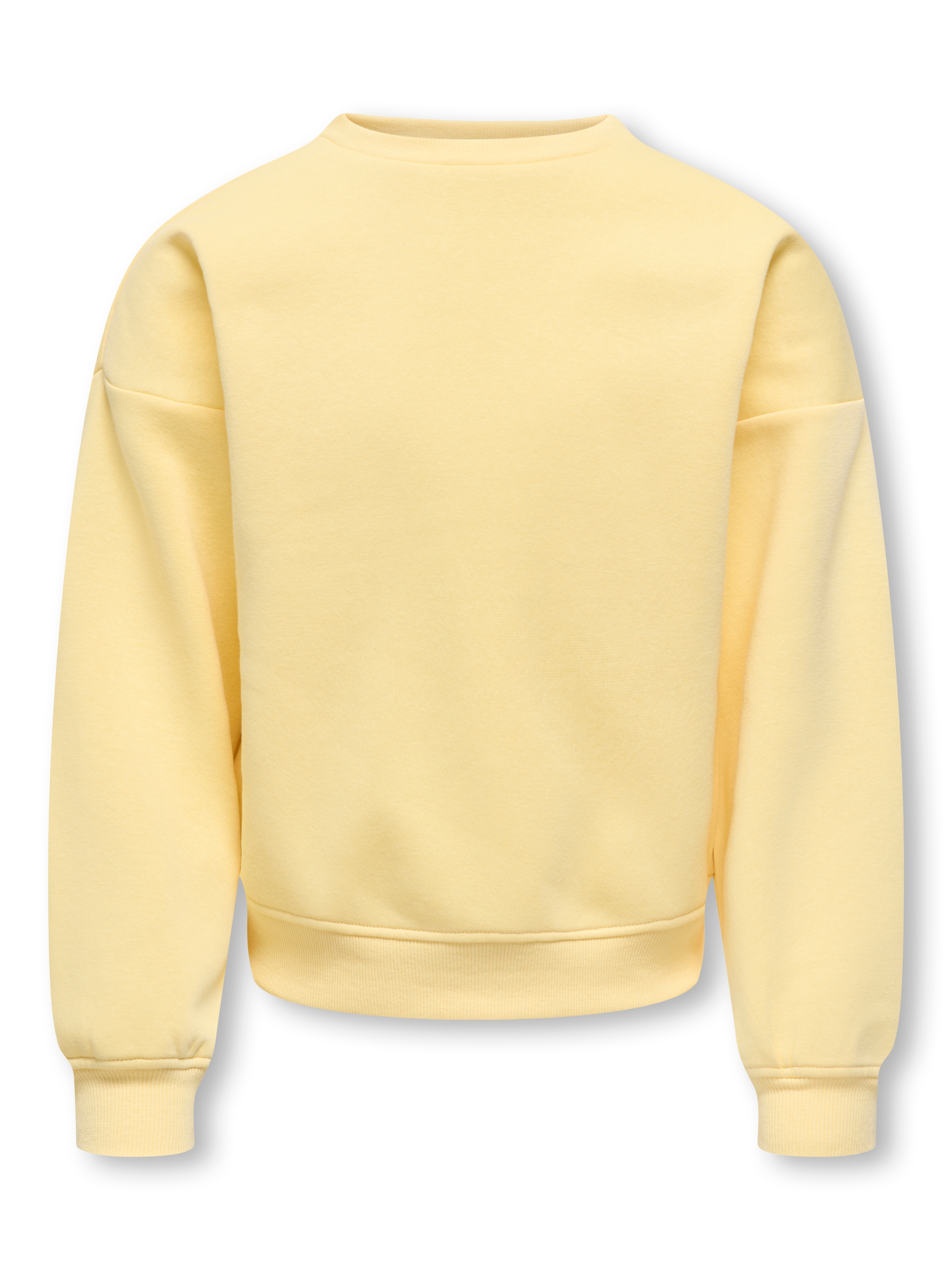 ONLY GIRLS Sweatshirt 'KOGSWEAT' in Yellow: front