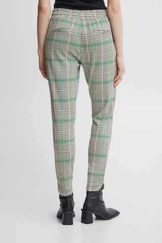ICHI Slim fit Pants 'Ihkate Check' in Mixed colors