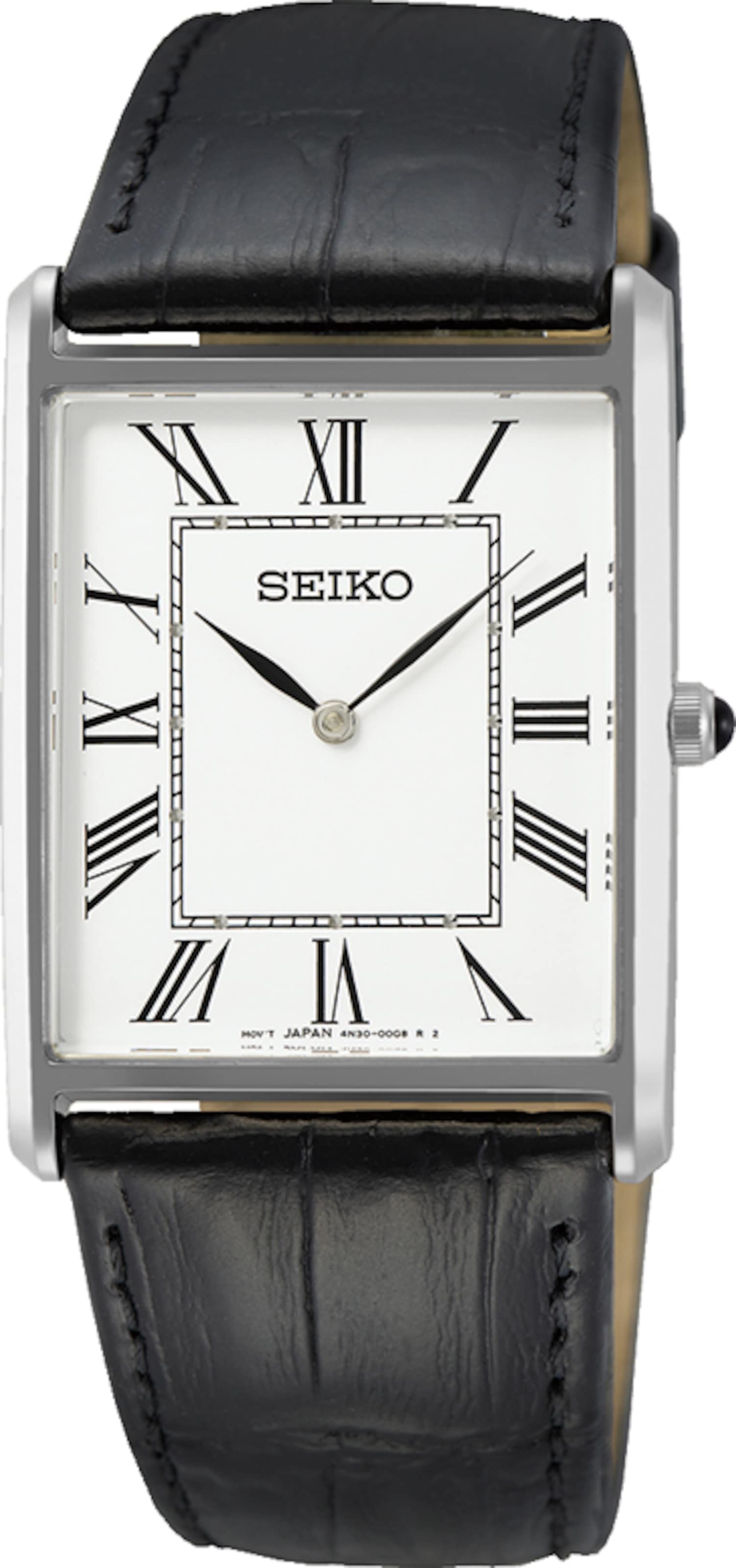 SEIKO Uhr in Schwarz: Vorderseite