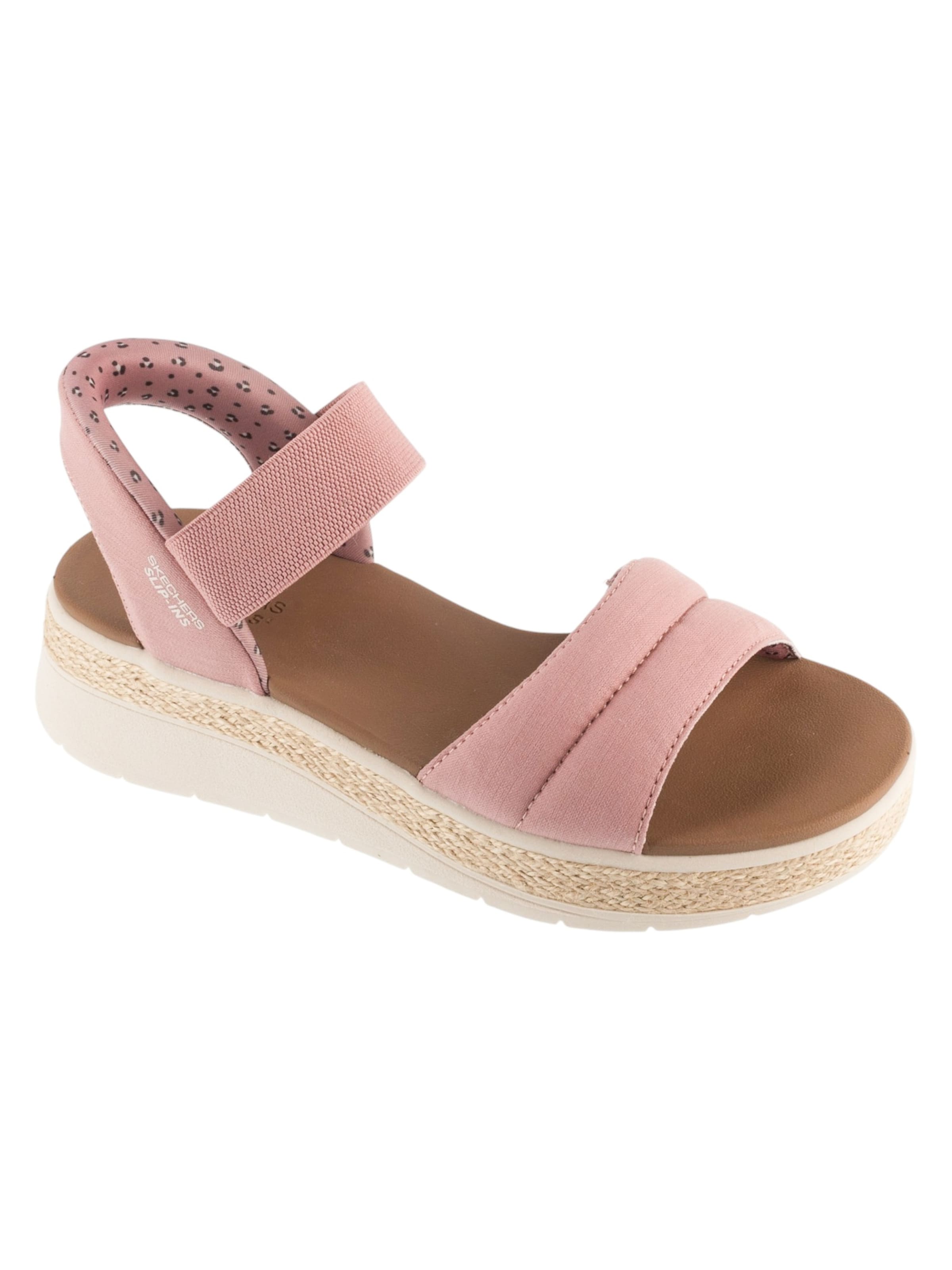 SKECHERS Sandals 'Skechers Slip-Ins: BOBS Sun Ray' in Pink: front