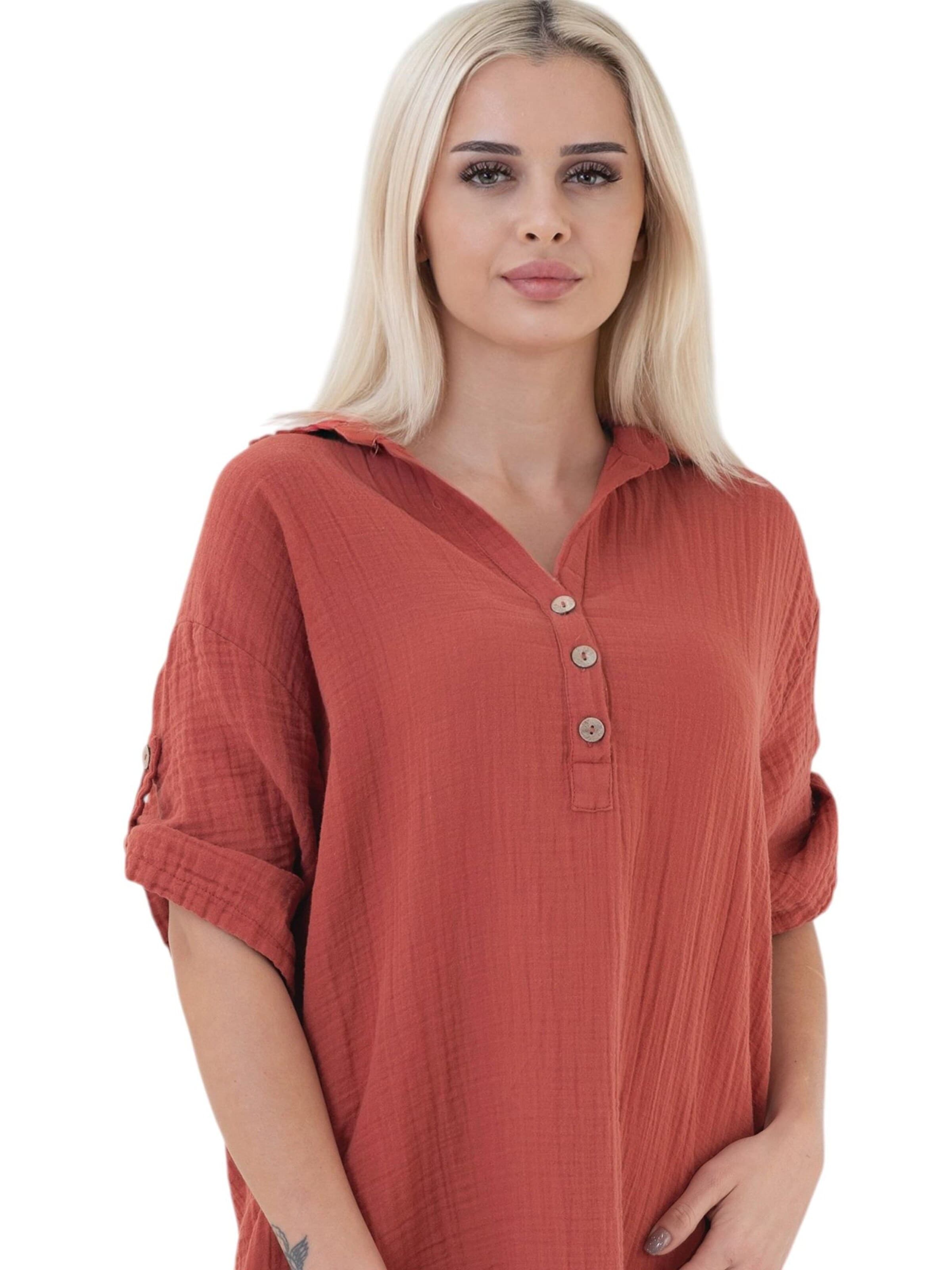 WENOR - Vestido camisero 'Mira' en rojo