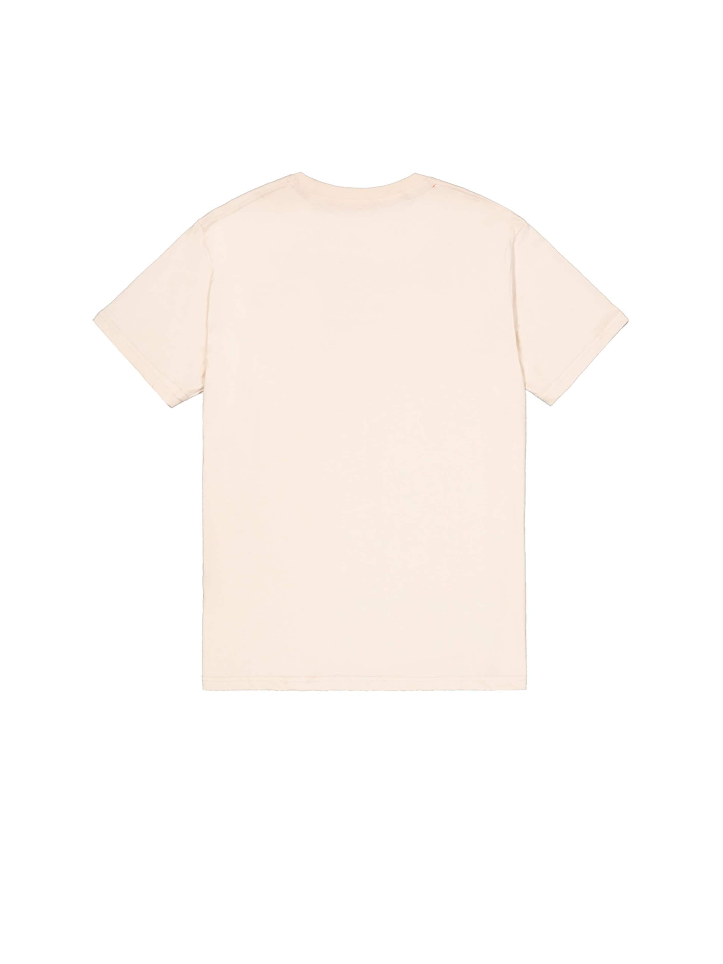 ALPHA INDUSTRIES Shirt 'Alpha Wording'‌‌‌‌ in Weiß