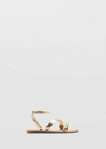 MANGO KIDS Sandals 'Wave' in Gold