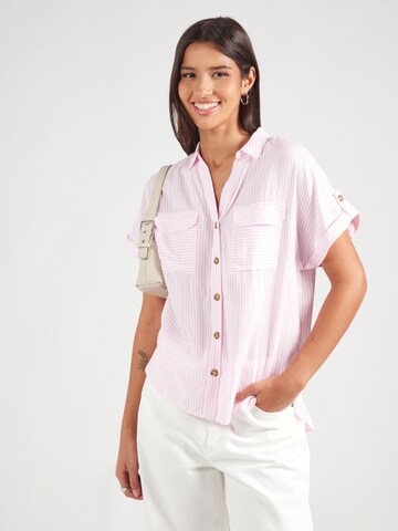 VERO MODA Bluse 'VMBUMPY' i pink: forside