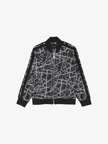 John Richmond Between-Season Jacket 'I'm the Bomber' in Black: front
