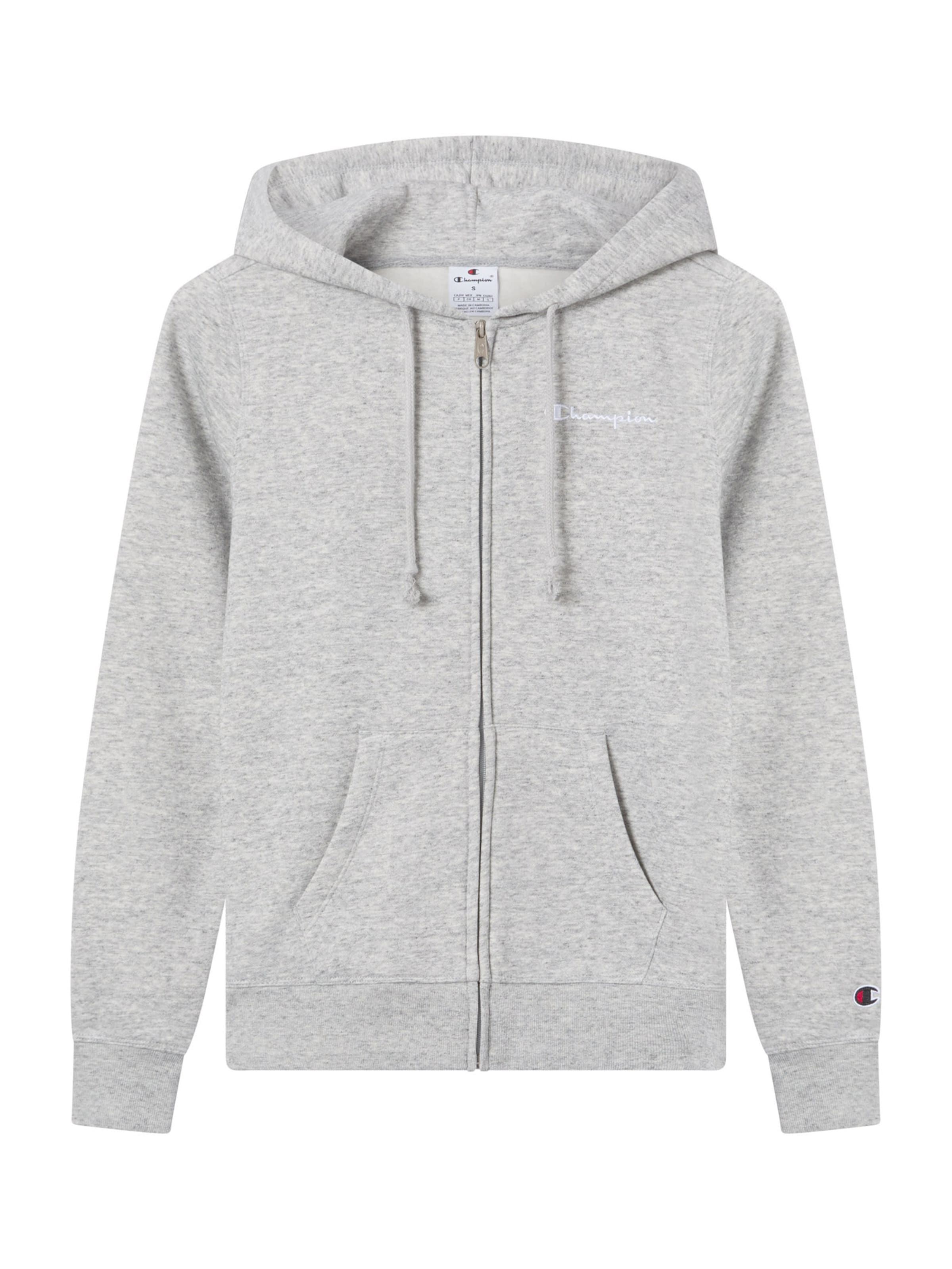 Hanorac de la Champion Authentic Athletic Apparel pe gri: față